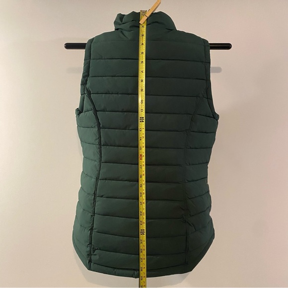 Nautica Lightweight Water Resistant Green Full Front Zip Puffer Vest Size M - Picture 4 of 6